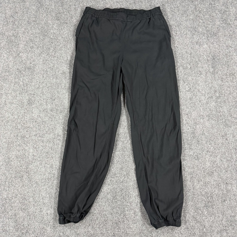 Lululemon Essential Affinity Mid Rise Jogger Womens 6 Black Pockets Active